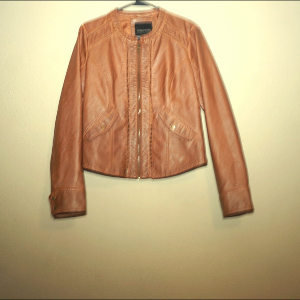 Maurcies Brown Leather Jacket